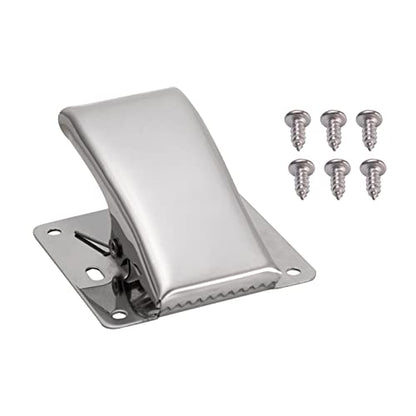 Fish Tail Clip, Fillet Clamp Picnic DIY Fish Tail Clip Stainless Steel with Screw Deep-jaw Home