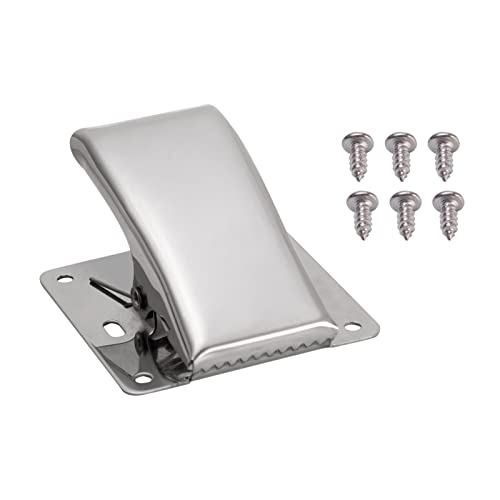 Fish Tail Clip, Fillet Clamp Picnic DIY Fish Tail Clip Stainless Steel with Screw Deep-jaw Home