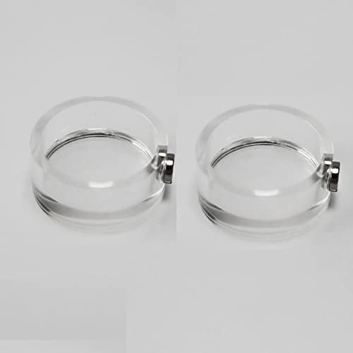 2Pcs Jumping Spider Feeding Dish, Magnetic Tiny Food Dishes Water Dish for Jumping Spider, Tarantula and Other Small Pets,Transparent
