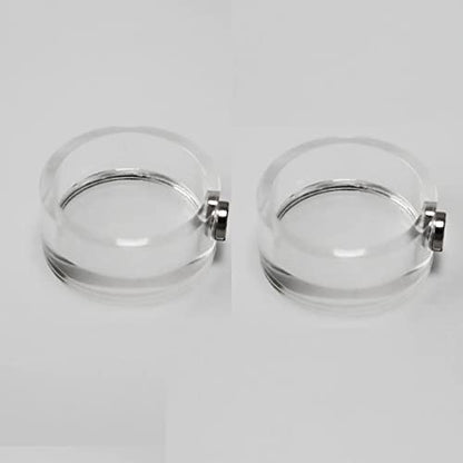 2Pcs Jumping Spider Feeding Dish, Magnetic Tiny Food Dishes Water Dish for Jumping Spider, Tarantula and Other Small Pets,Transparent