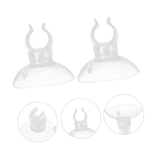 Yardwe 9pcs Fish Tank Suction Cup Clip for Tubing Holders Secure Hose Clamps for Stable Aquarium Airline Tubing Support Versatile and Aesthetic Fish Tank Accessories - size: 3.30X3.30X2.60CM