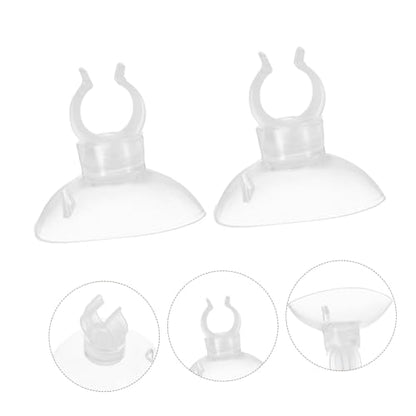 Yardwe 9pcs Fish Tank Suction Cup Clip for Tubing Holders Secure Hose Clamps for Stable Aquarium Airline Tubing Support Versatile and Aesthetic Fish Tank Accessories - size: 3.30X3.30X2.60CM