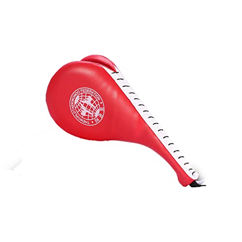 Taekwondo Kick Pad Karate Target Tae Kwon Do Double Sides Kickboxing Training Target 39cm x 19.5cm x 5cm with Wrist Strap for High and Low Kicks Martial Arts Practice