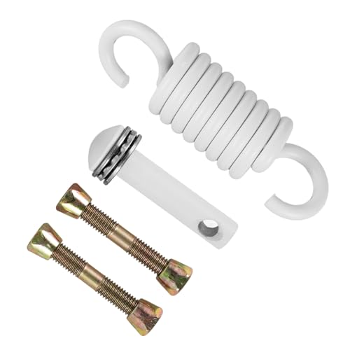 Garneck 1 Set Porch Swing Spring Set Heavy Duty Metal Hammock Spring Kit for Safe Suspension of Hanging Chairs and Baskets Durable and Reliable Outdoor Accessory for Relaxation - color: White