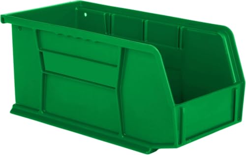 HE HUDSON EXCHANGE 11" x 5.5" x 5" (12 Pack) Plastic Stackable Storage Bin, Green - color: Green, size: 12 Pack