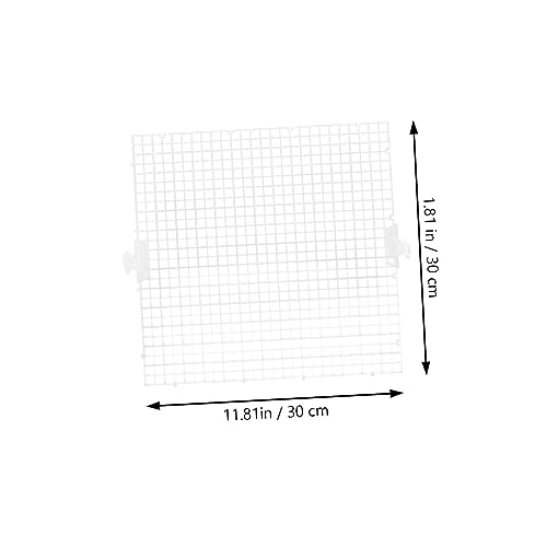 Kisangel 8pcs Aquarium Panel Fish Tank Divider for Breeding and Segregation Prevent Aggressive Fish from Harassing Fry Easy to Install Cups