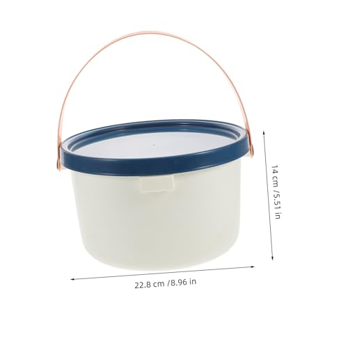 Small Bucket Lid Portable Water Storage Plastic Handle Cleaning Basket Bathroom Water Bucket Fish Tank Storage