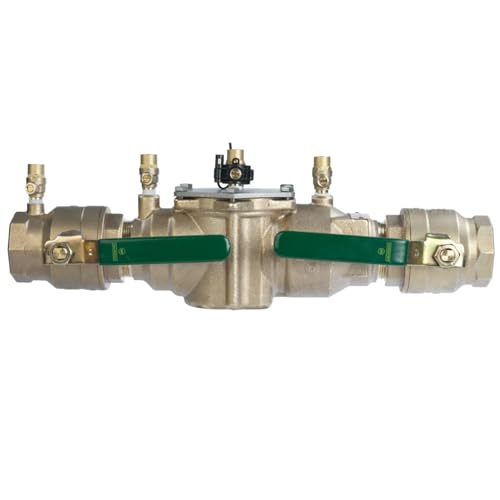 Watts LF007 Series 2" Lead-Free Copper Silicon Alloy Double Check Valve Backflow Preventer Assembly, Quarter Turn Shutoff, Single Top Entry, NPT Connections, Freeze Sensor, Modular Design - size: 2 Inch, style: With Freeze Sensor