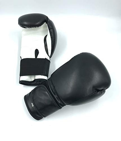 Boxing Gloves Black Kickboxing, Grappling, Fighting, Muay Thai Training Boxing Bag Gloves, Punch Bags and Focus Pads Punching Plain-Blank Vinyl Gloves No Logo - size: 4oz