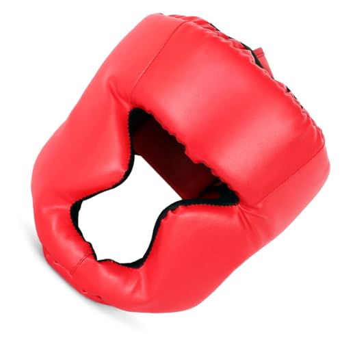 ZJchao Kickboxing Headgear, MMA Sparring Helmet, PU Leather with Thick Foam Padding, Full Coverage for Boxing & Martial Arts, Comfortable Adjustable Closure, Breathable Design