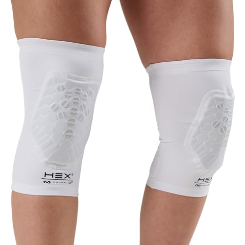 McDavid HEX Viz Knee / Elbow Pad Pair White/Grey XS - color: NEW White, size: X-Small