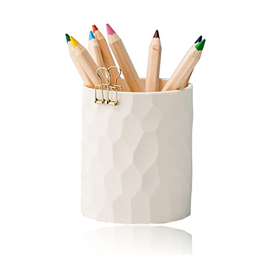 Pen Holder,Nordic Style Silicone Waterproof Pencil Holder for Desk Simple&Modern Minimalist Makeup Organizer Multifunctional Office Supplies for Home,Kids and School(Beige) - color: Beige