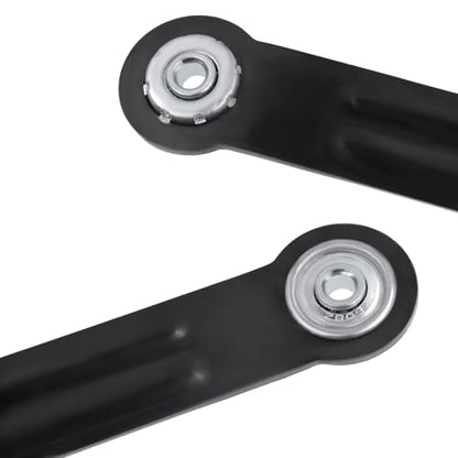 Glider Bearing Arm Bracket Replacement, 4Pcs Balck, 9.9 Inch Length & 7.5 Inch Hole Center, Hardware Rocker Parts for Patio Glider, Garden Bench, and Chair Repair - color: Black, size: L 9.9" x 7.5" Centers
