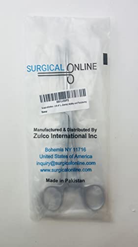 SURGICAL ONLINE 2 Piece Curved & Straight 8" Hemostat Set, Stainless Steel Locking Tweezer Clamps - Ideal Hemostats for Nurses, Fishing Forceps, Crafts and Hobby
