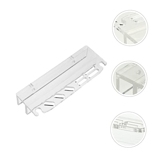 COLLBATH Fish Tank Tool Organizer Stand Acrylic Scissors and Tweezers Storage Rack for Aquarium Maintenance Compact Design Multiple for Water Plant Tools