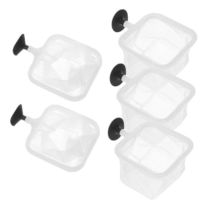 Yardwe 5pcs Fish Breeding Net with Suction Cups Versatile Aquarium Separator for Betta Shrimp Durable Fine Mesh Design Easy to Install Fits Various Tank