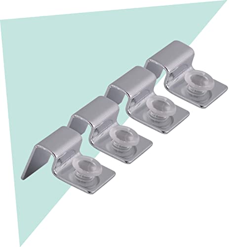 4Pcs Stainless Steel Fish Tank Glass Cover Clips Support Holders for Thick Glass Durable Aquarium Accessories