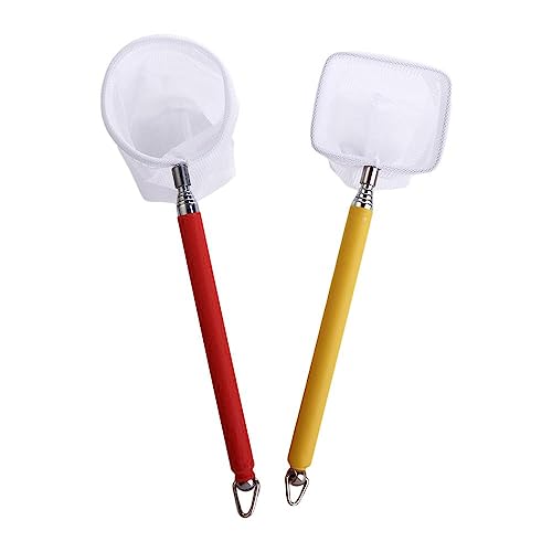 Catch Net Retractable Aquarium Fish Net, Long Handle Fish Tank Net, Fish Tank Cleaning Catching Net, Fish Scoop Aquarium Supplies - size: square