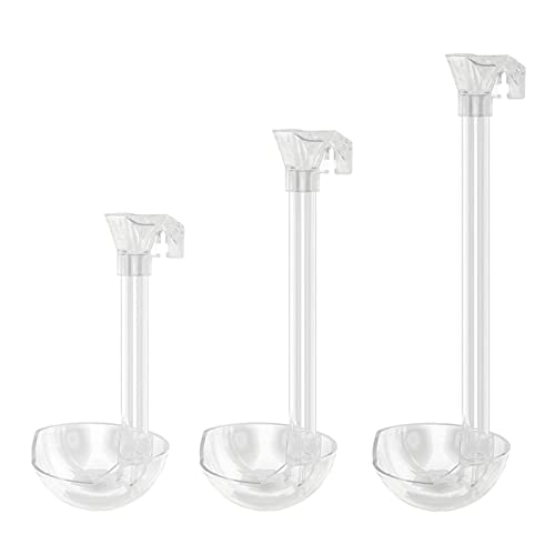 Aquarium Feeding Tube Dish Bowl for Fishtank with Detachable Frame for Shrimp Glass Shrimp and Snails Feeding Dish