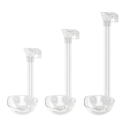 Aquarium Feeding Tube Dish Bowl for Fishtank with Detachable Frame for Shrimp Glass Shrimp and Snails Feeding Dish