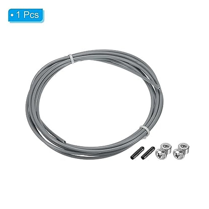 PATIKIL Speed Jump Rope Replacement Cable Professional Skipping Rope Steel Wire Replace for High Speed Jump Ropes - color: Grey