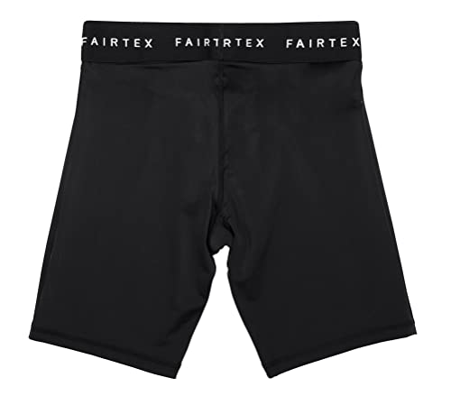 Fairtex Compression Shorts with Athletic Groin Cup (Black, Medium)