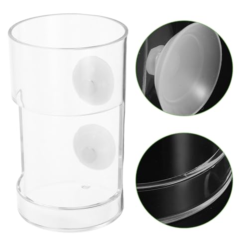 Aquarium Fish Feeder Ring with Suction Cup Fish Tank Feeding Circle Sinking Anti-Scattering Feeding Tube for Aquarium Use