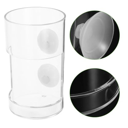 Aquarium Fish Feeder Ring with Suction Cup Fish Tank Feeding Circle Sinking Anti-Scattering Feeding Tube for Aquarium Use