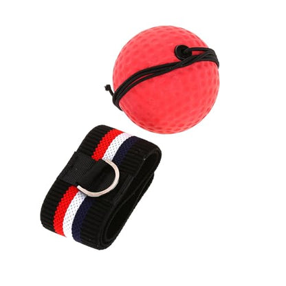 Adult Boxing Punch Exercise Ball Reflex Speed Training Head Band Equipment Lightweight Portable Great Accessory Boxing Training Black Red for Room Garden Park - size: E305-H04, style: E305-H04