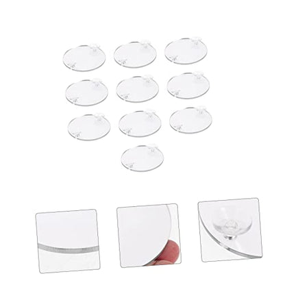 Garneck 10Pcs Betta Mirror with Suction Cups for Training and Play Tank Decor for Betta Fish Non Fading Design for Enhanced Aquatic Environment