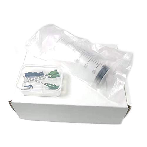 60ml Independent Packing Industrial Luer Lock Syringes with Needle and Sealing Caps for Engineered Fluid，Glue Applicator and Refilling (Pack of 4) - style: 60ml/cc