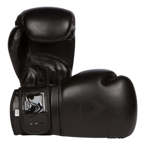 Athllete Durable and Comfortable Boxing Gloves Men and Boxing Gloves Women, Extra Thick Padding for Beginner Boxers and Training Fitness, Ideal for Both Men Boxer and Women Boxer - color: Black/Black, size: 14 oz