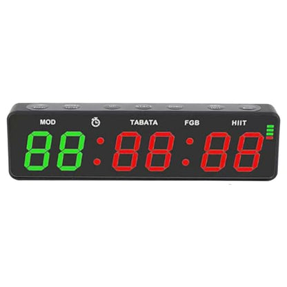 Fitness Timer, Magnetic Rechargeable Digital Interval Timer Watch with Stopwatch Countdown Count-Up Modes for Home Training, Boxing, Yoga, Running Training