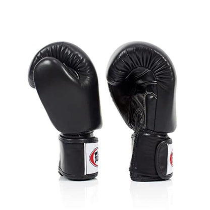 Fairtex BGV19 Deluxe Tight-Fit Gloves - color: Black, size: 16 oz