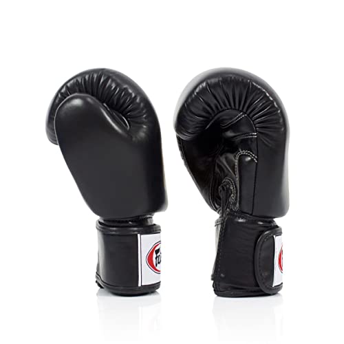 Fairtex BGV19 Deluxe Tight-Fit Gloves - color: Black, size: 14 oz