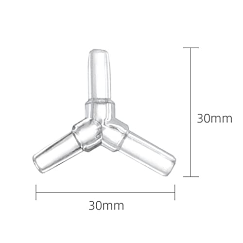 3 Way Y Shaped Tubing Connector Hose Fitting Equal Barbed Connector Tubing Splitter Adapters Fishtank