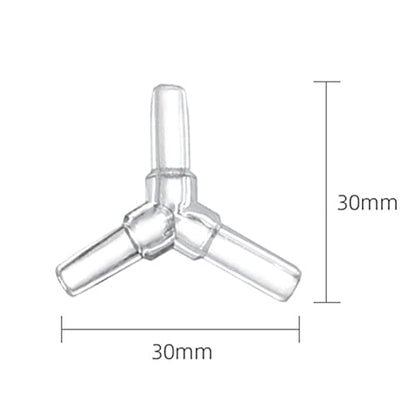 3 Way Y Shaped Tubing Connector Hose Fitting Equal Barbed Connector Tubing Splitter Adapters Fishtank