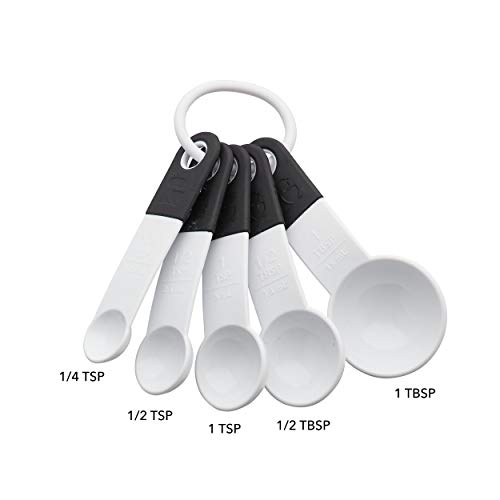 KitchenAid KE057OHWHA Classic Measuring Spoons - color: White/Black