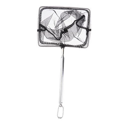 INOOMP 1pc Telescopic Fishing Net Fish Shrimp Catching Tool for Aquarium Use Fish-Friendly Design
