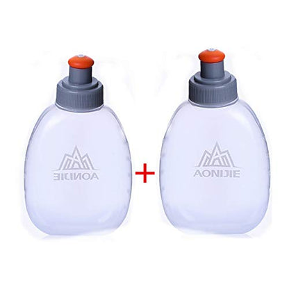AONIJIE 250ML/350ML/500ML/600ML Portable TPU Soft Water Bottle Folding Soft Flasks For Outdoor Marathon Running Hydration Camping Hiking - color: 170ML-PP5