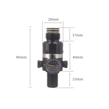 1pc Gas Cylinder Refill Rotatable Pressure Regulator Air Tank Soft Connector Adapter Valve for CO2 Diving Aquarium Accesories(Output 450psi M18) - size: Output 450psi M18