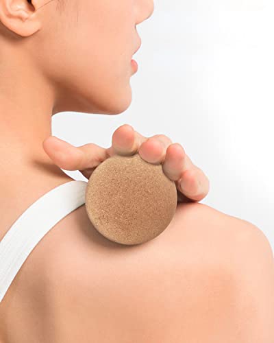 KITWILD Cork Massage Ball Set, High Density Fine Particles Massage Ball for Deep Tissue Muscle Massage, Myofascial Release, and Yoga Therapy, 2.5''+2.5''+3.15'' Lightweight Lacrosse Massage Balls | High Density Fine Particles, Deep Tissue Muscle Massage,