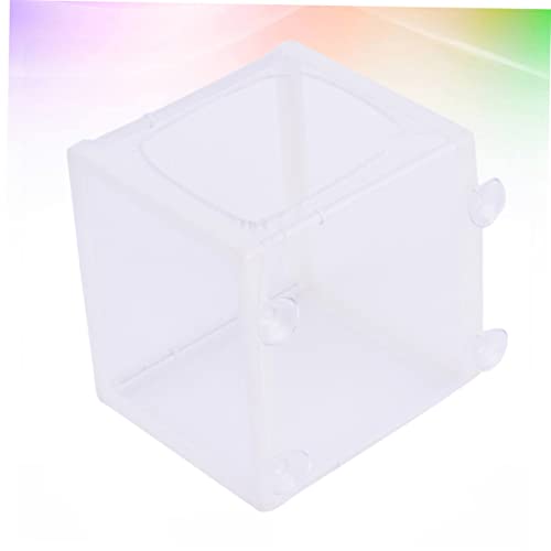 FOMIYES 3pcs Aquarium Fish Tank Breeding Box Fish Net for Isolation Net Box with Suction Cups
