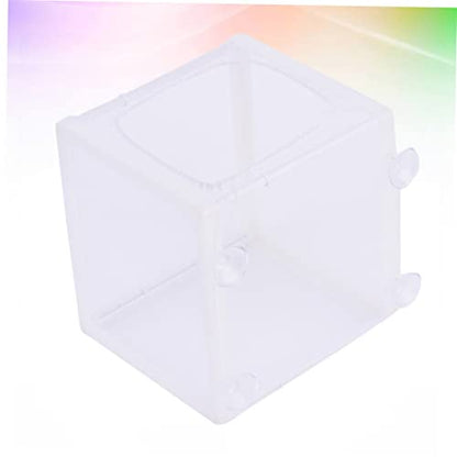 FOMIYES 3pcs Aquarium Fish Tank Breeding Box Fish Net for Isolation Net Box with Suction Cups