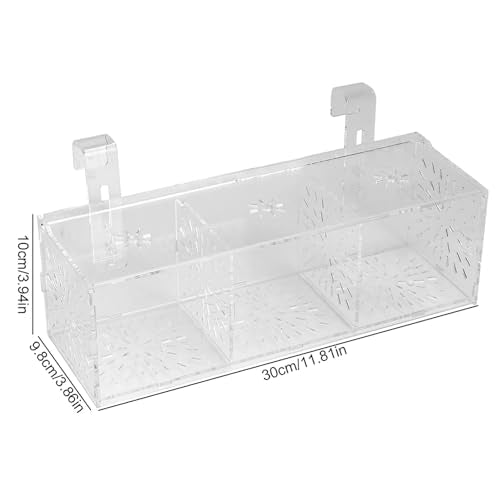 Fish Breeding Box, Fish Breeding Isolation Box Breeder Isolation Divider Hatching Box Acrylic Transparent Aquarium Hatchery Incubator Holder