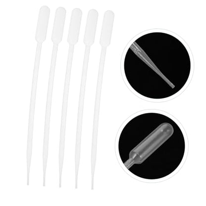 ABOOFAN 100pcs Water Droppers Portable Pipettes Droppers Plastic Pipettes for Liquid Accurate Suction for Aquariums Crafts