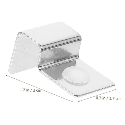 Ipetboom 3sets Stainless Steel Aquarium Clips 10mm Easy Install Tank Mounting Clip for Glass Cover 4pcs*3