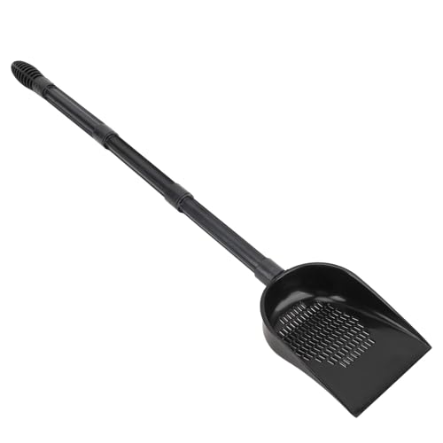 Aquarium Sand Scooper, Premium PVC Fish Tank Sand Shovel with Quick Drainage System and Removable Extension Rod, for Reptile Terrarium Substrate and Pet Waste Cleaning