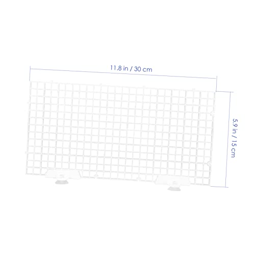Happyyami 1set Fish Tank Divider Panel Aquarium Isolation Grid for Water Circulation Includes Semi Plates and