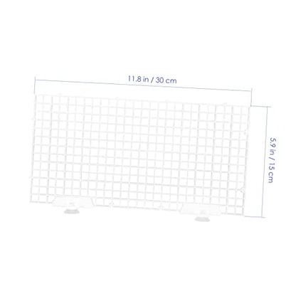 Happyyami 1set Fish Tank Divider Panel Aquarium Isolation Grid for Water Circulation Includes Semi Plates and